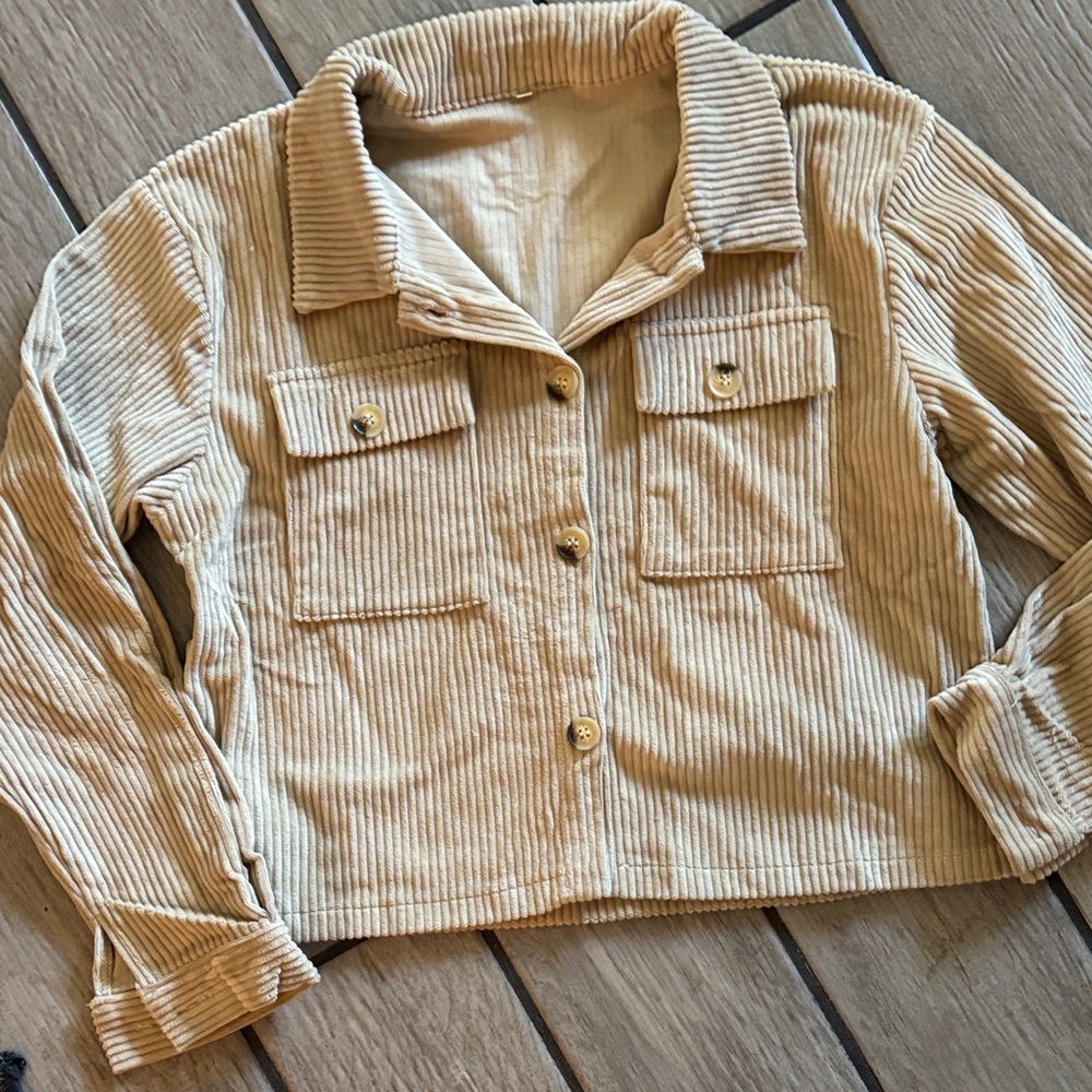 Corduroy Tan Jacket match everything jacket